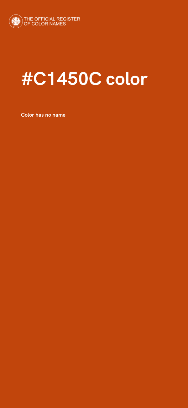 #C1450C color image