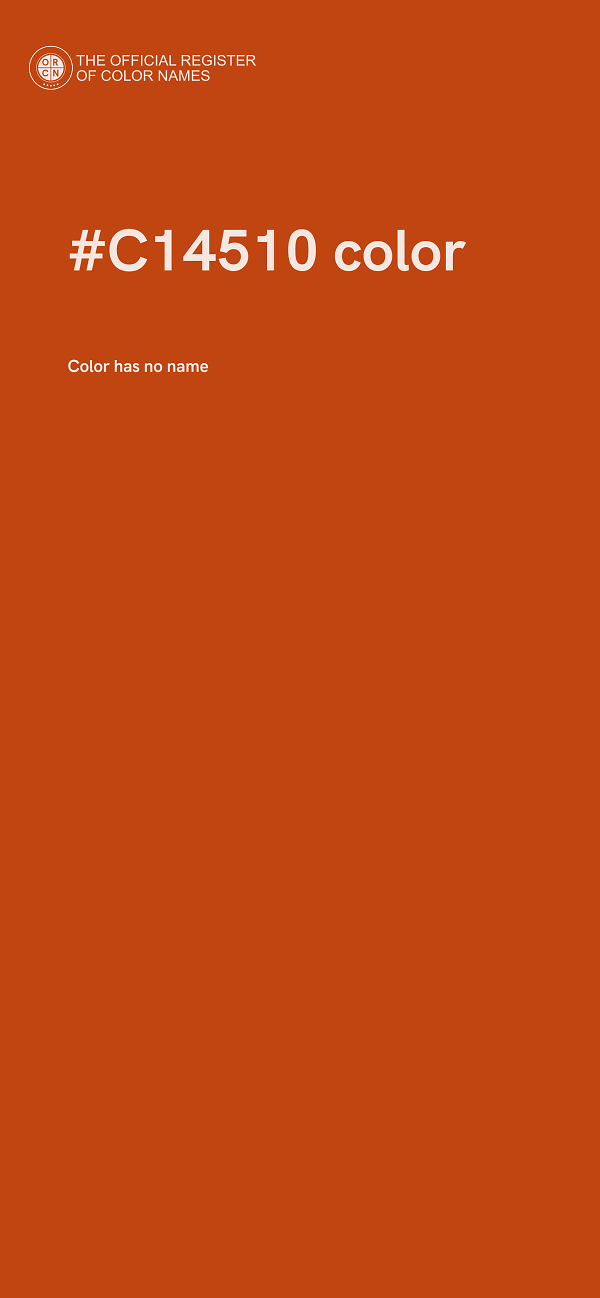#C14510 color image