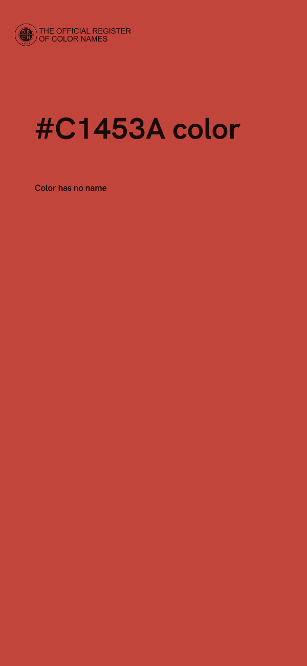 #C1453A color image