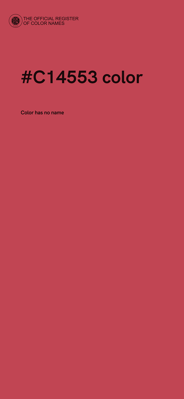 #C14553 color image