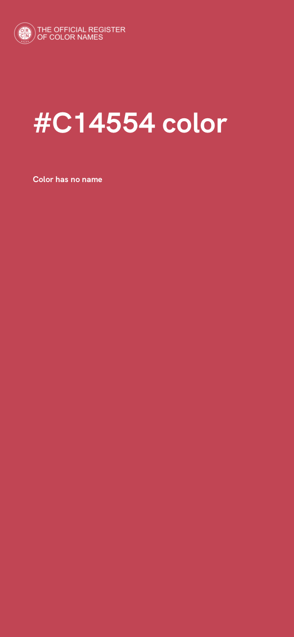 #C14554 color image