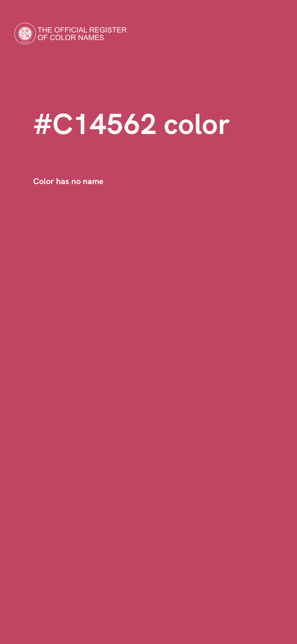 #C14562 color image