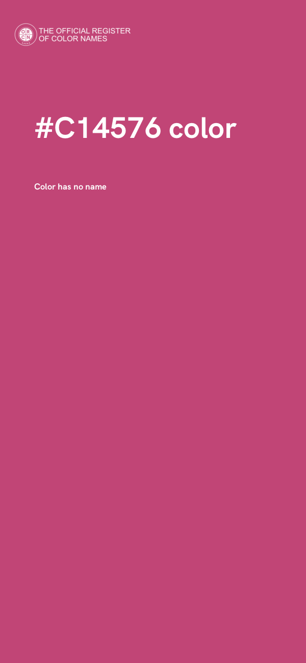 #C14576 color image
