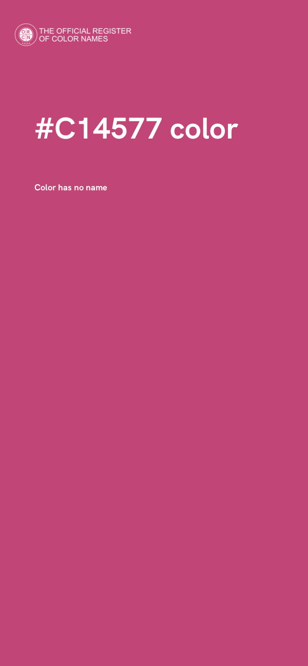 #C14577 color image