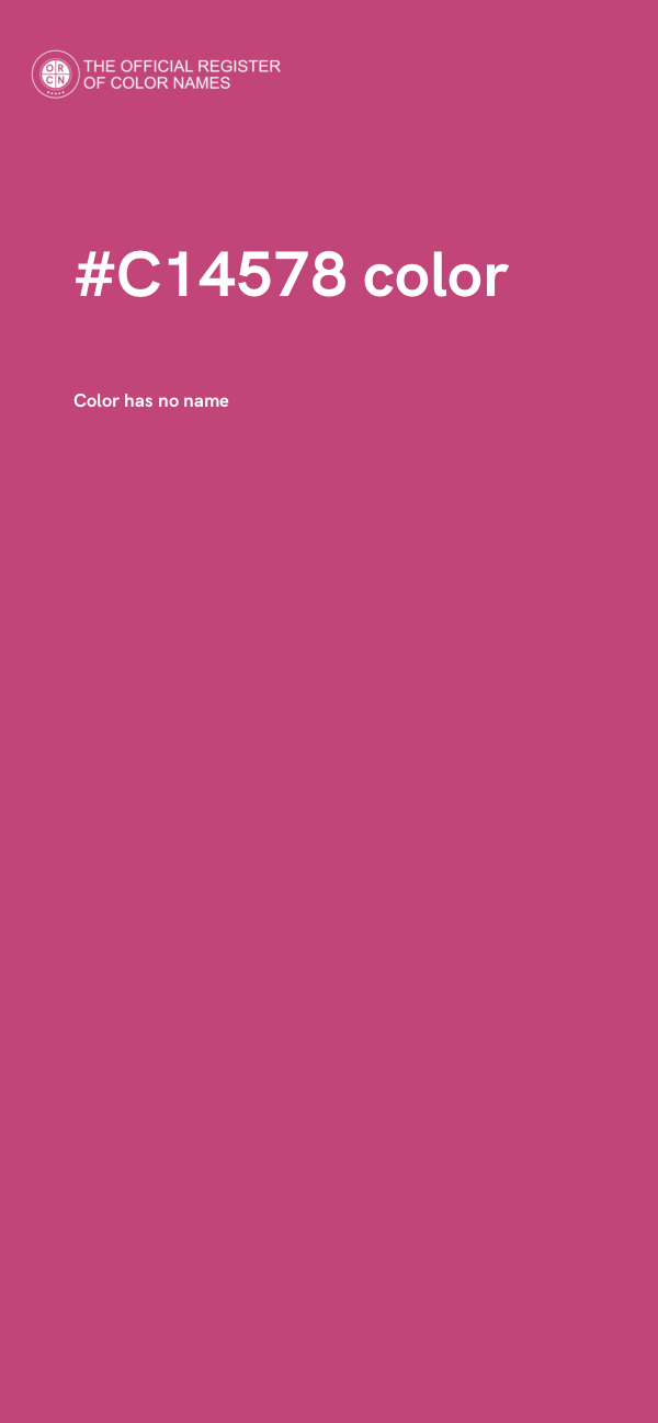 #C14578 color image
