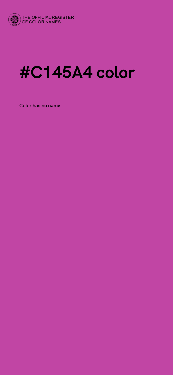 #C145A4 color image
