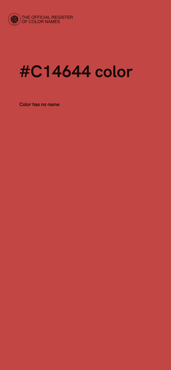#C14644 color image
