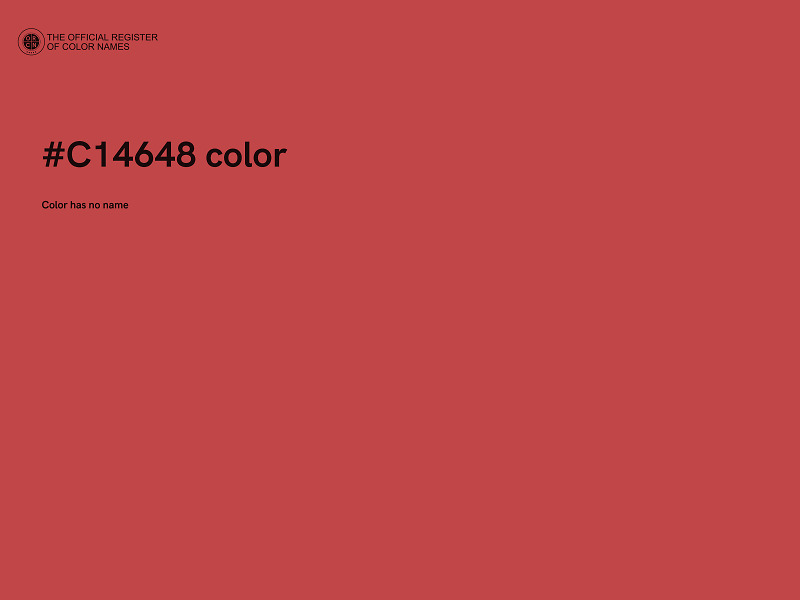 #C14648 color image