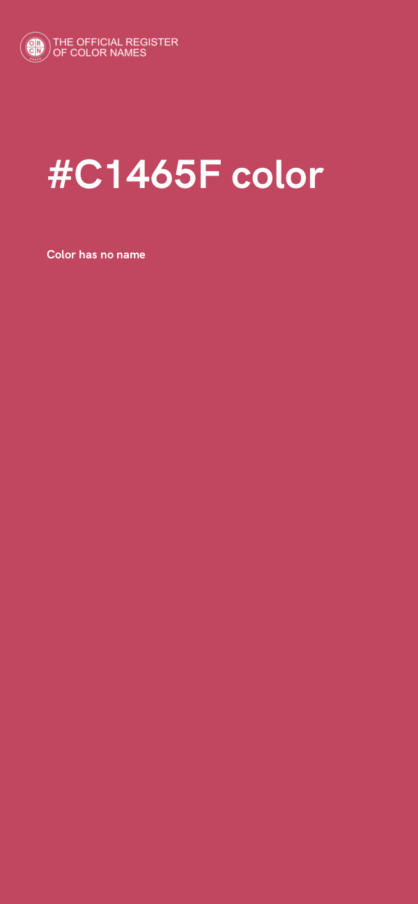 #C1465F color image