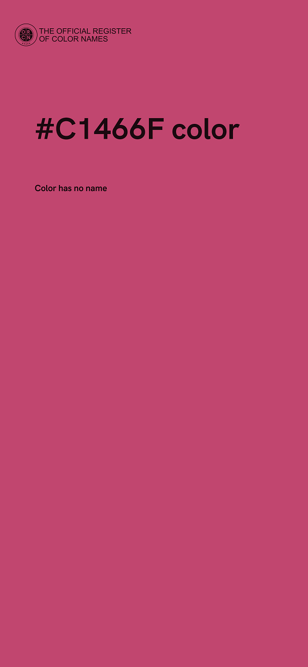 #C1466F color image