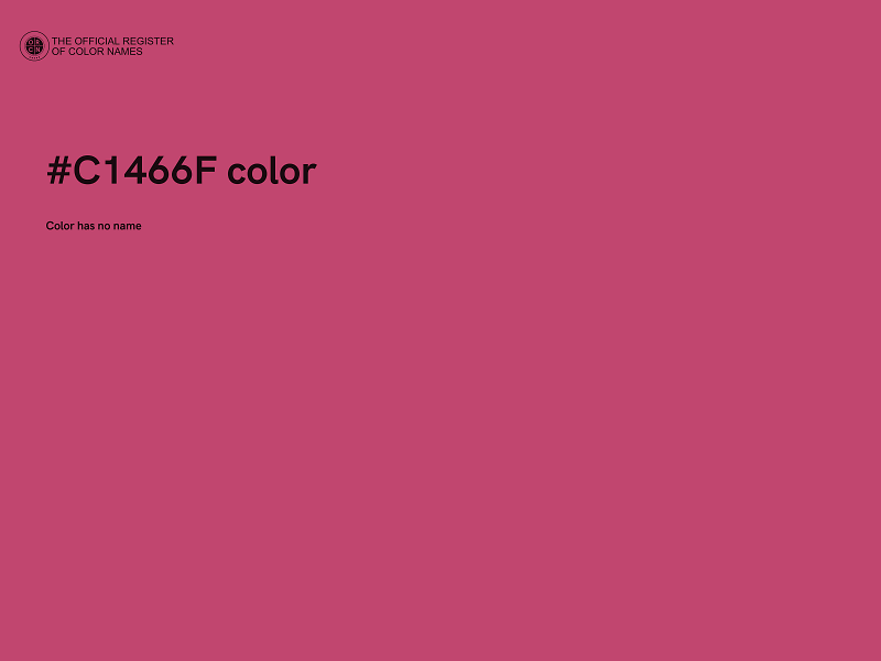 #C1466F color image
