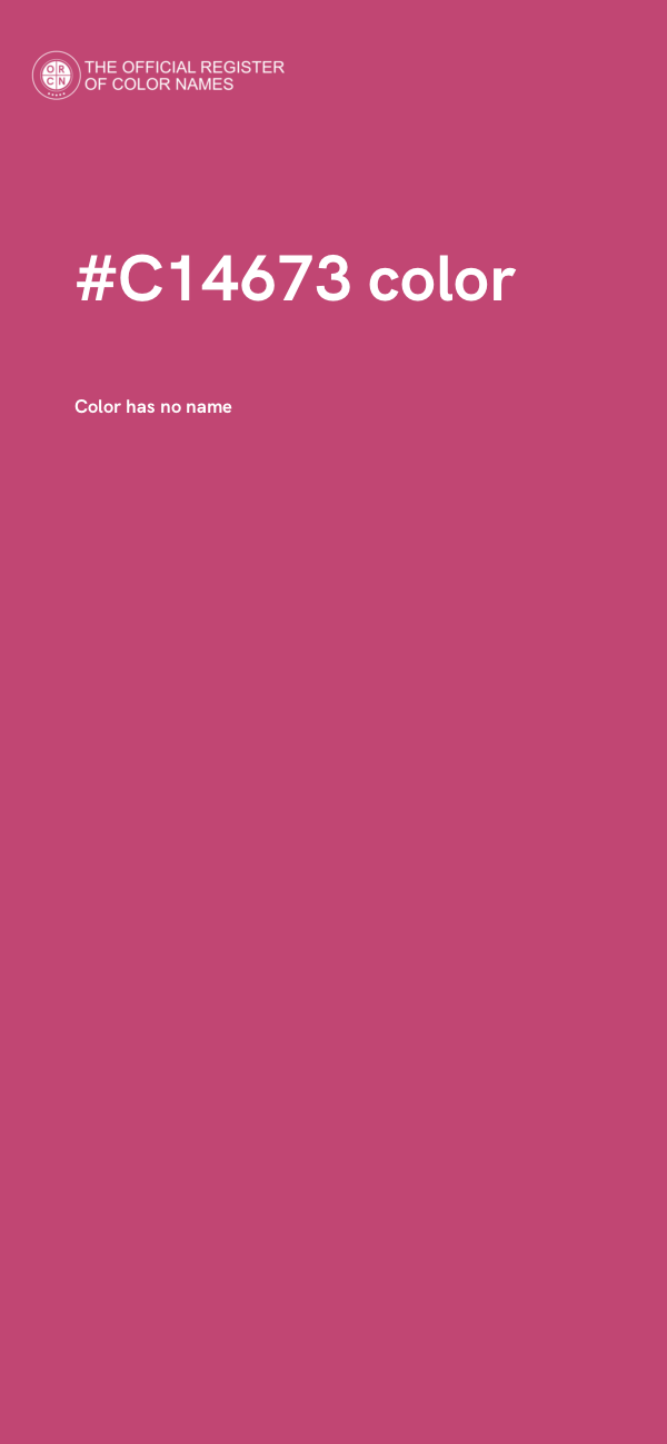 #C14673 color image