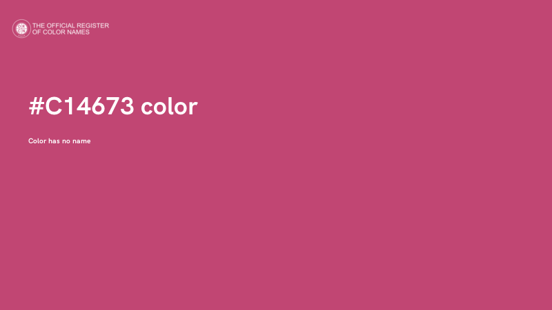 #C14673 color image