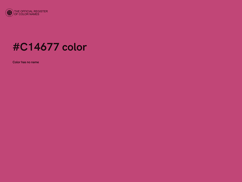 #C14677 color image