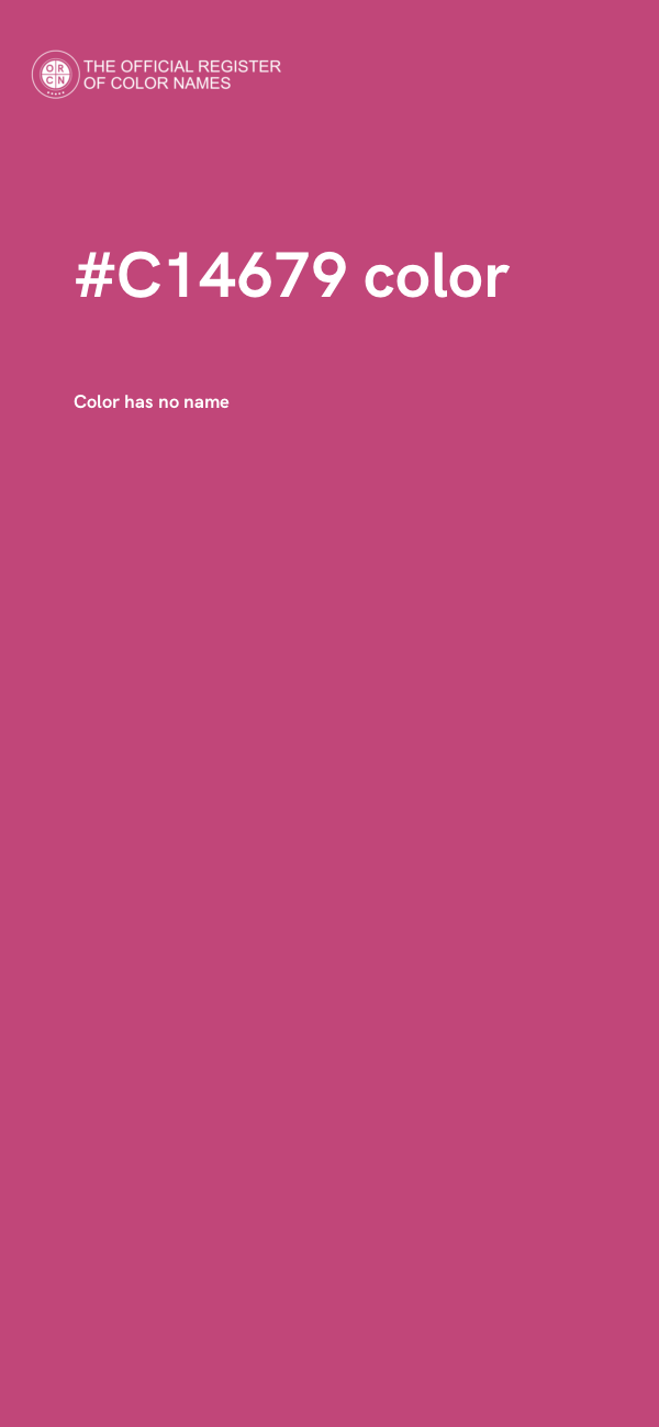 #C14679 color image