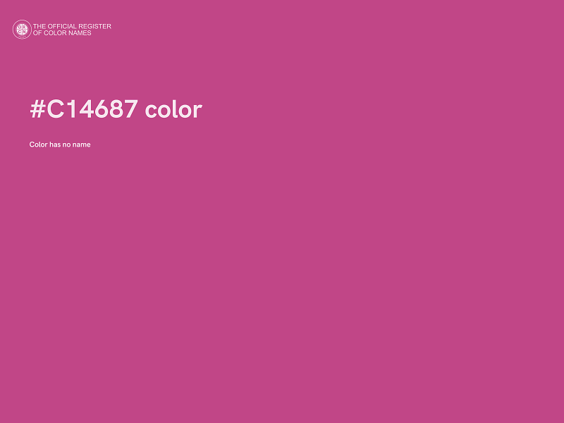 #C14687 color image