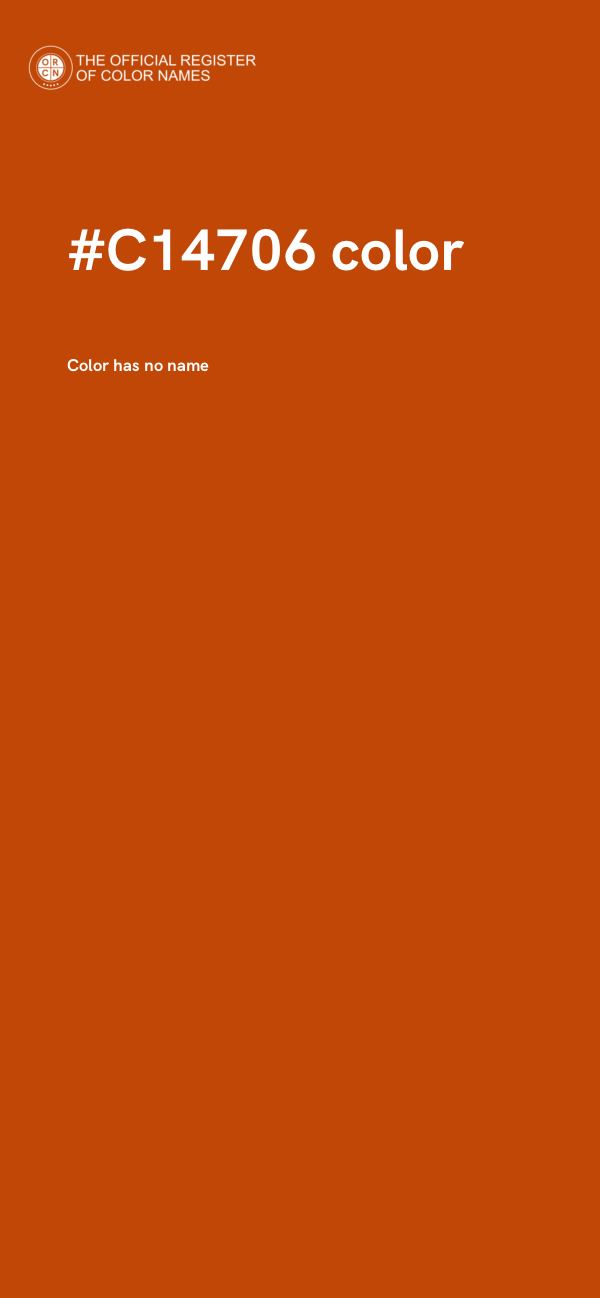 #C14706 color image