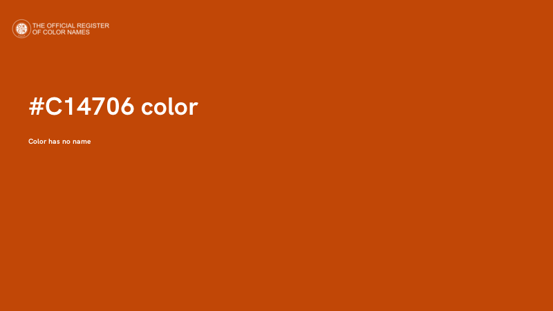 #C14706 color image