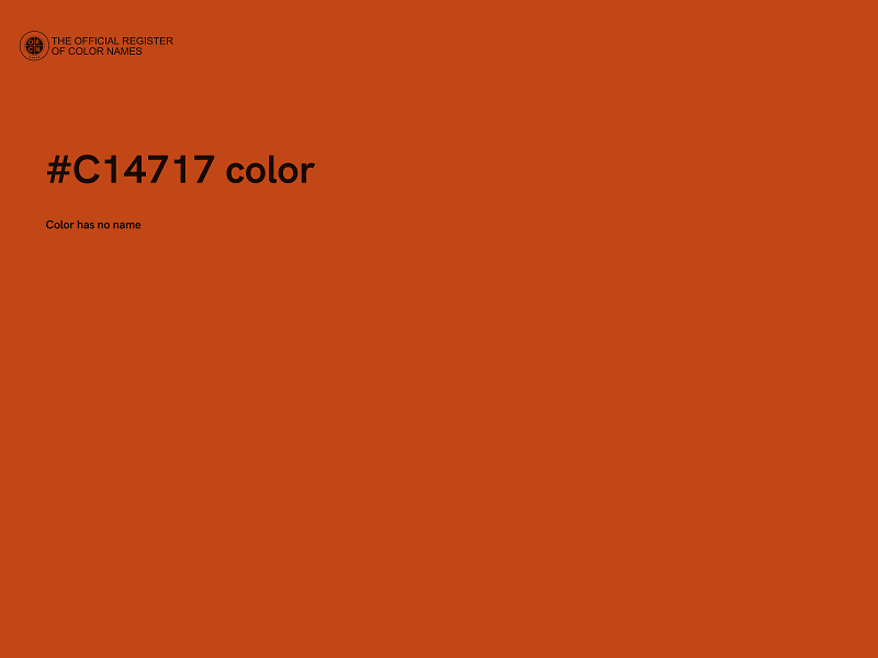 #C14717 color image