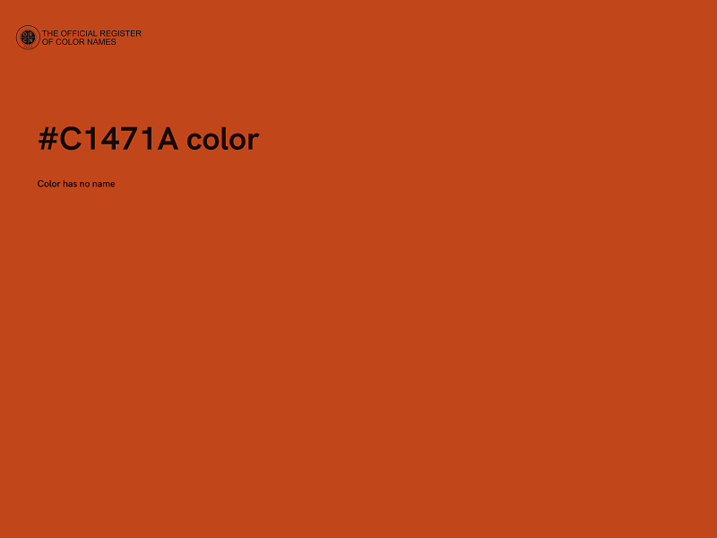 #C1471A color image