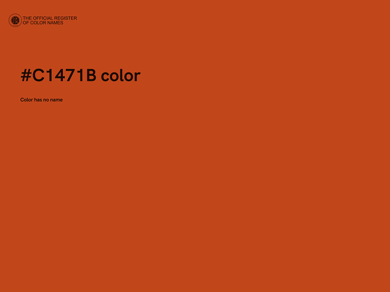 #C1471B color image