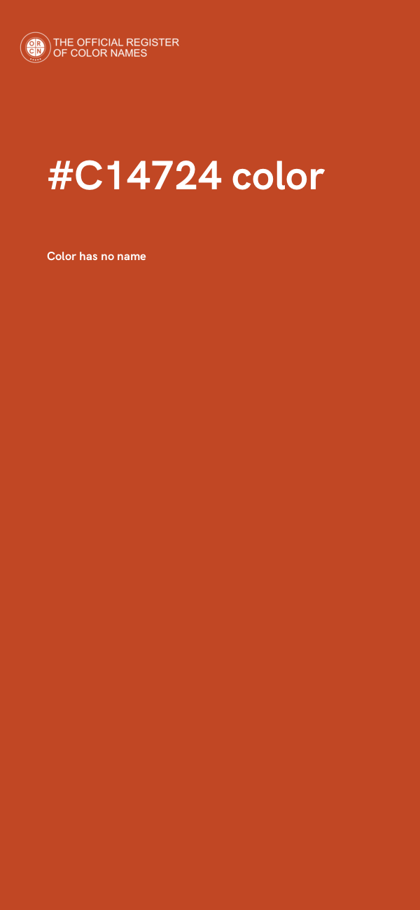 #C14724 color image