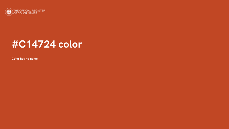 #C14724 color image
