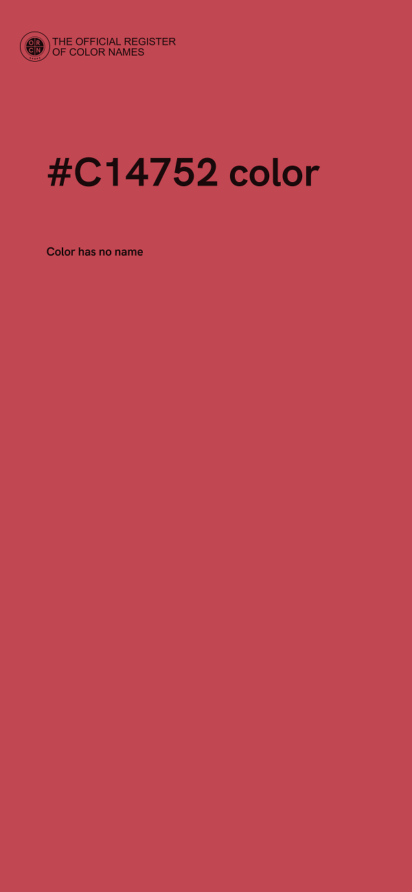 #C14752 color image