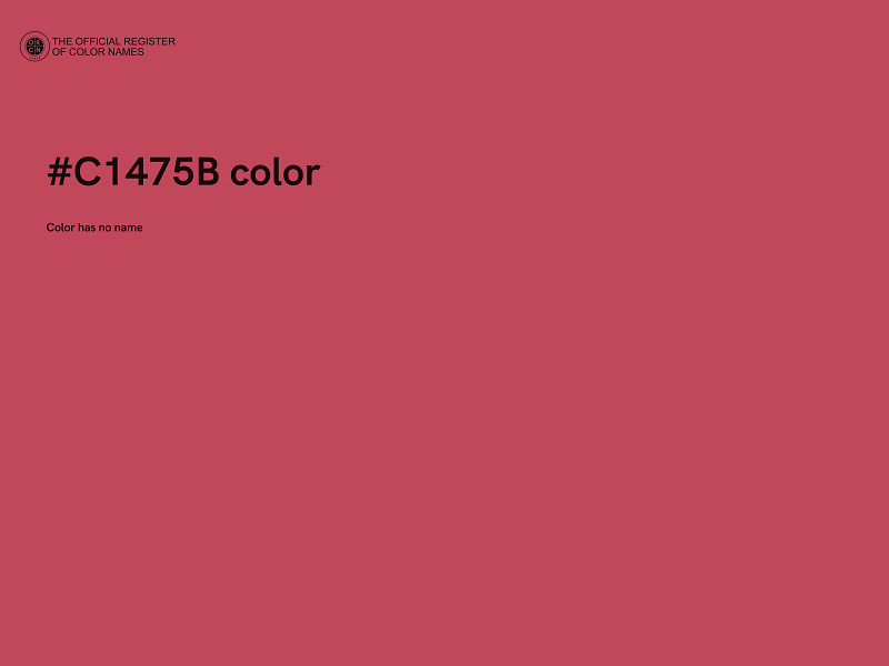 #C1475B color image