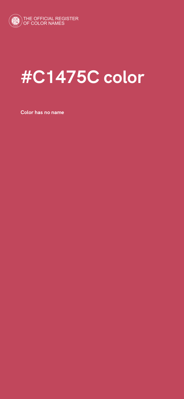 #C1475C color image