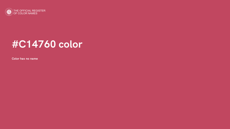 #C14760 color image