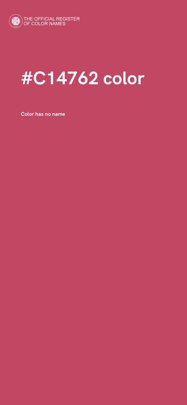 #C14762 color image