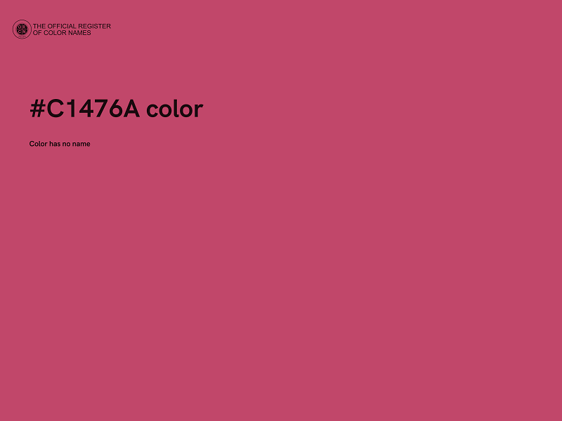 #C1476A color image