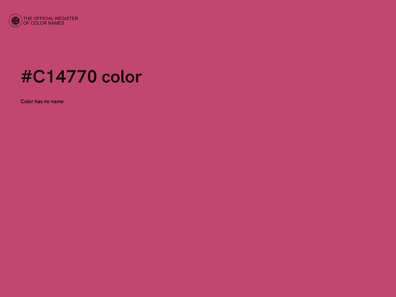 #C14770 color image