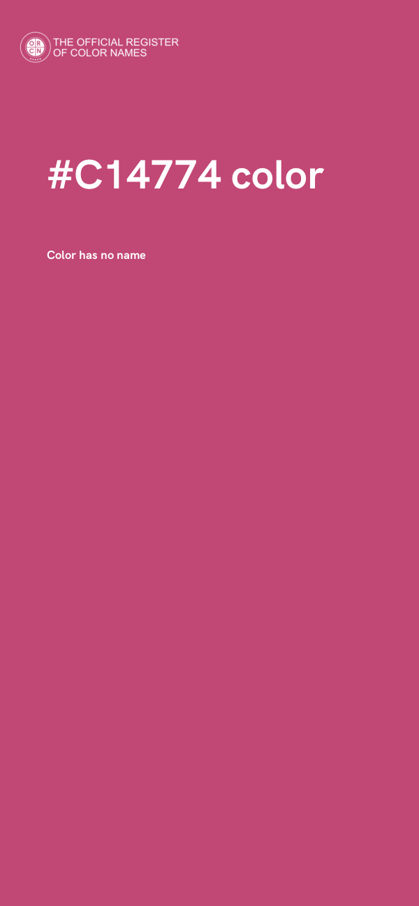 #C14774 color image