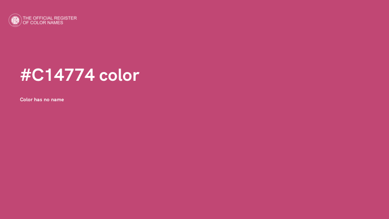 #C14774 color image