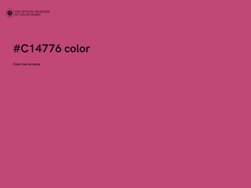 #C14776 color image