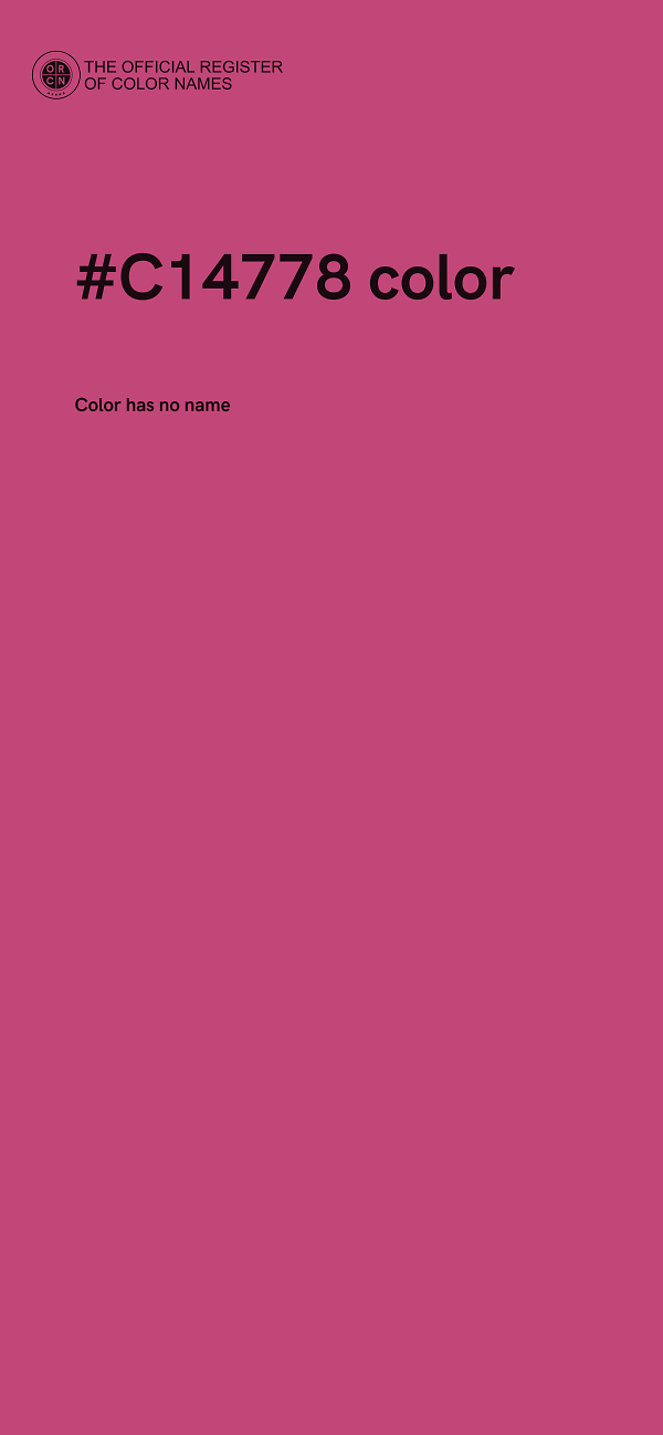 #C14778 color image