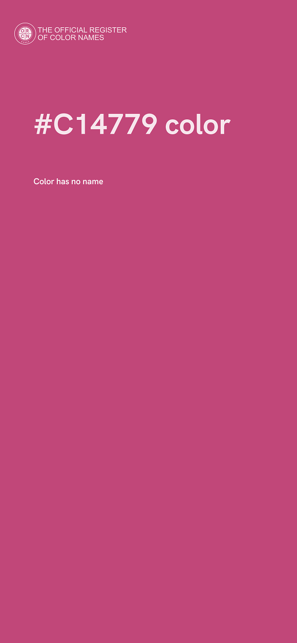 #C14779 color image