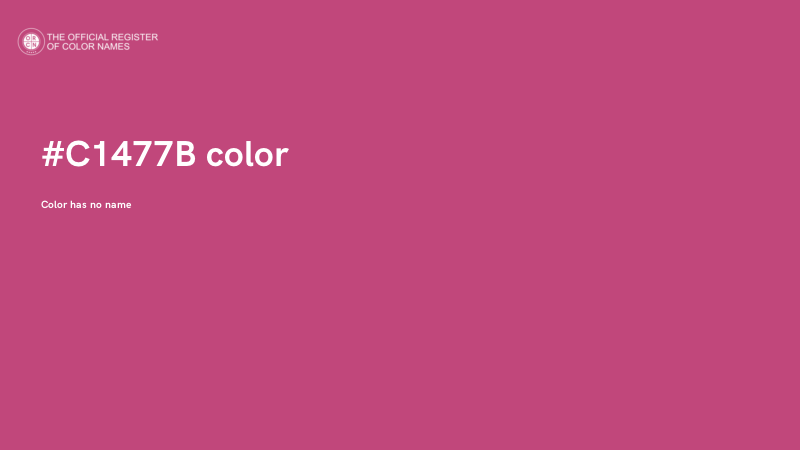 #C1477B color image