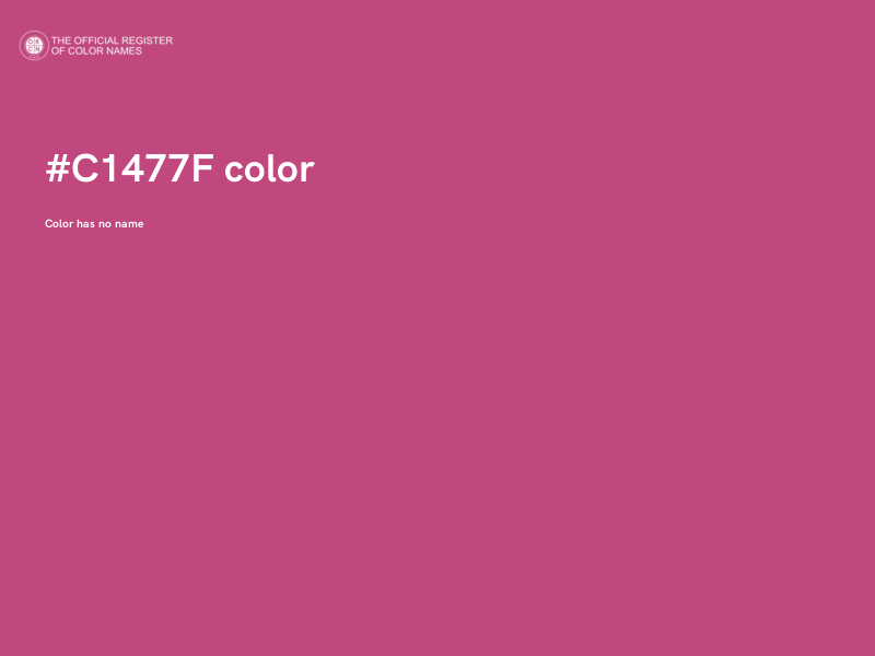 #C1477F color image