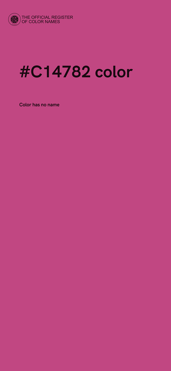 #C14782 color image