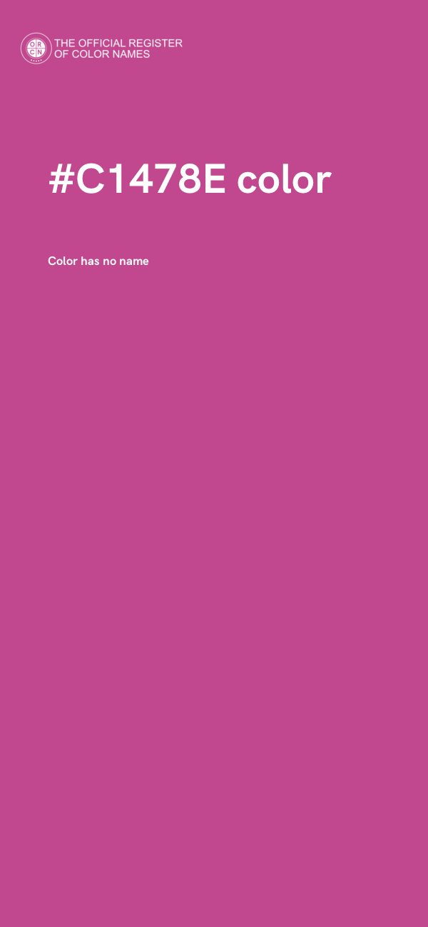 #C1478E color image
