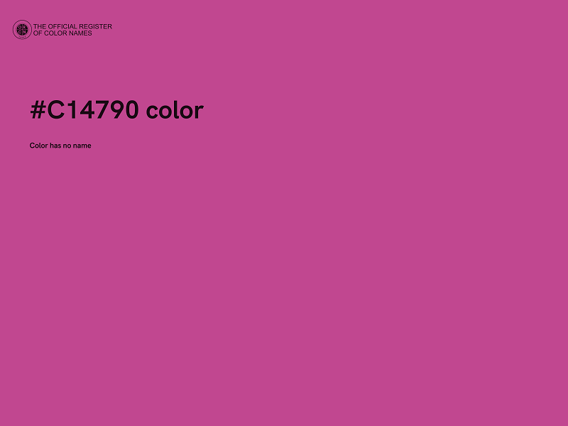 #C14790 color image