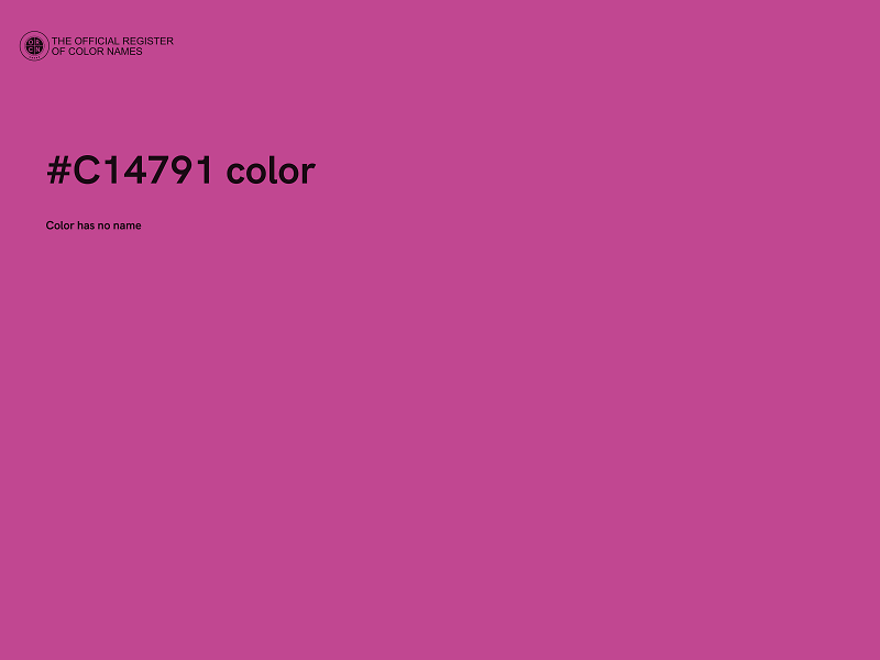 #C14791 color image