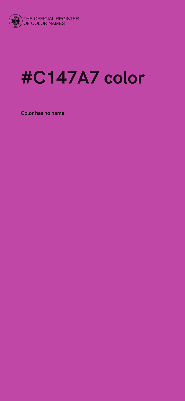 #C147A7 color image