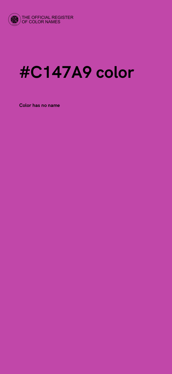 #C147A9 color image