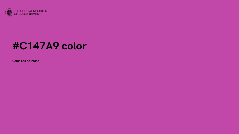 #C147A9 color image