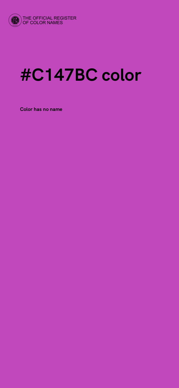 #C147BC color image