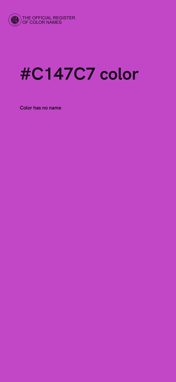 #C147C7 color image